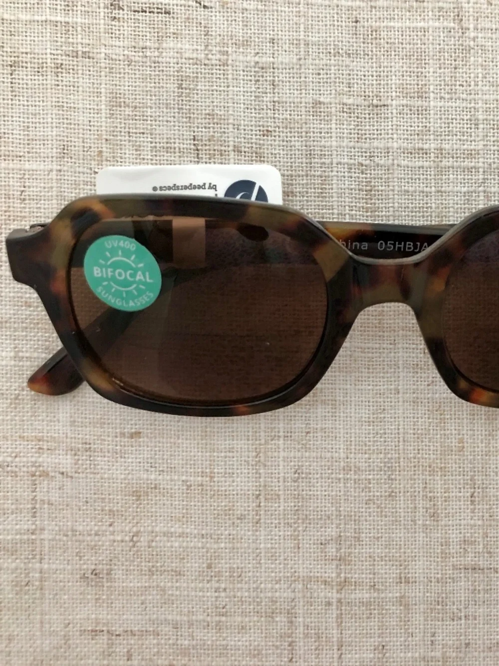 New Jet Set Tortoise PEEPERS SUNGLASS BIFCOAL Readers +2.00